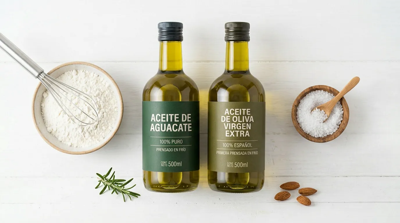 Aceite de Aguacate → Aceite de Oliva Virgen Extra