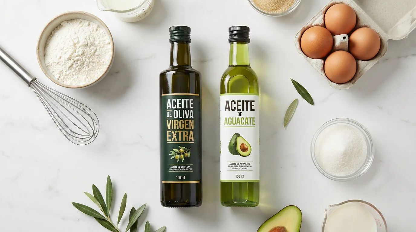 Aceite de Oliva Virgen Extra → Aceite de Aguacate