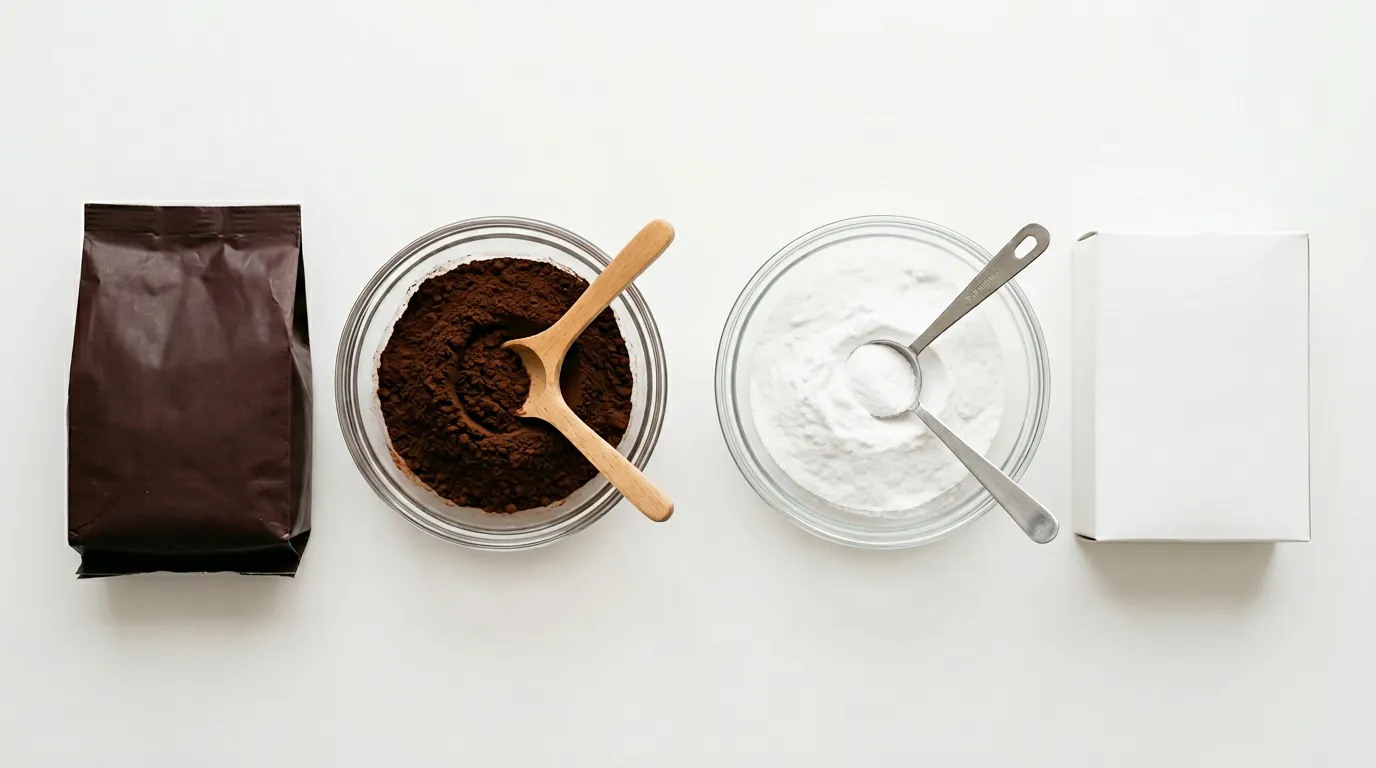 Cacao en Polvo Holandés → Bicarbonato Sódico