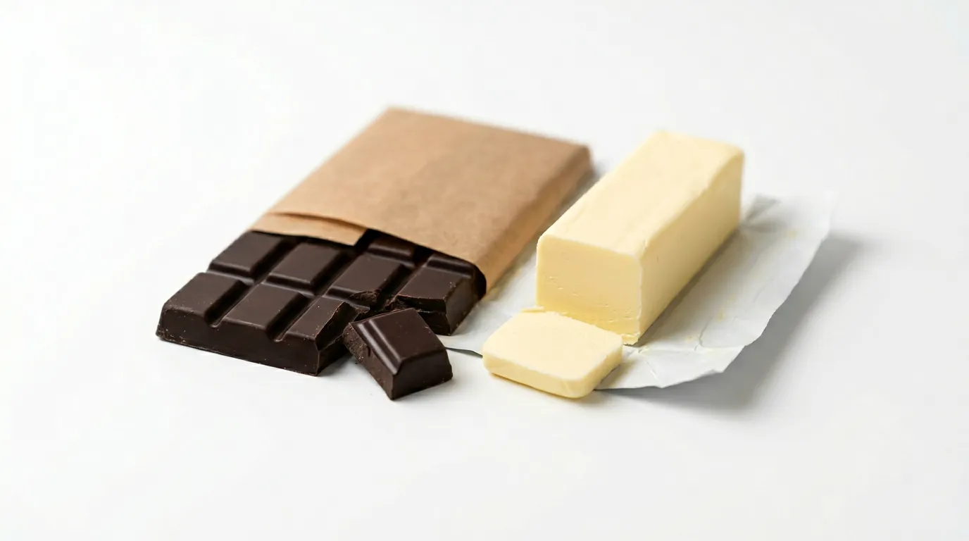 Chocolate sin Azúcar → Mantequilla sin Sal