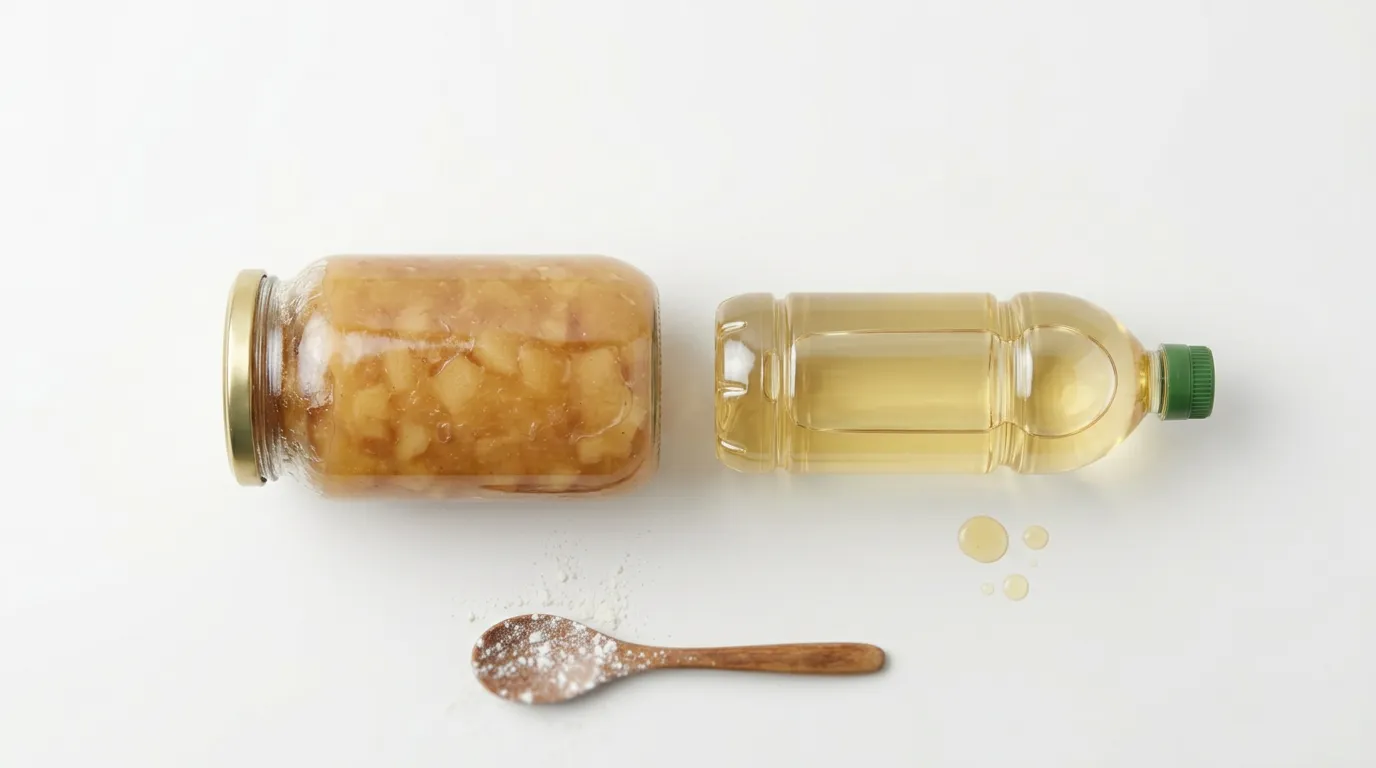 Compota de Manzana → Aceite Vegetal