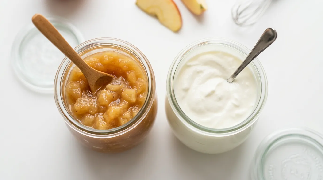 Compota de Manzana → Yogur Griego