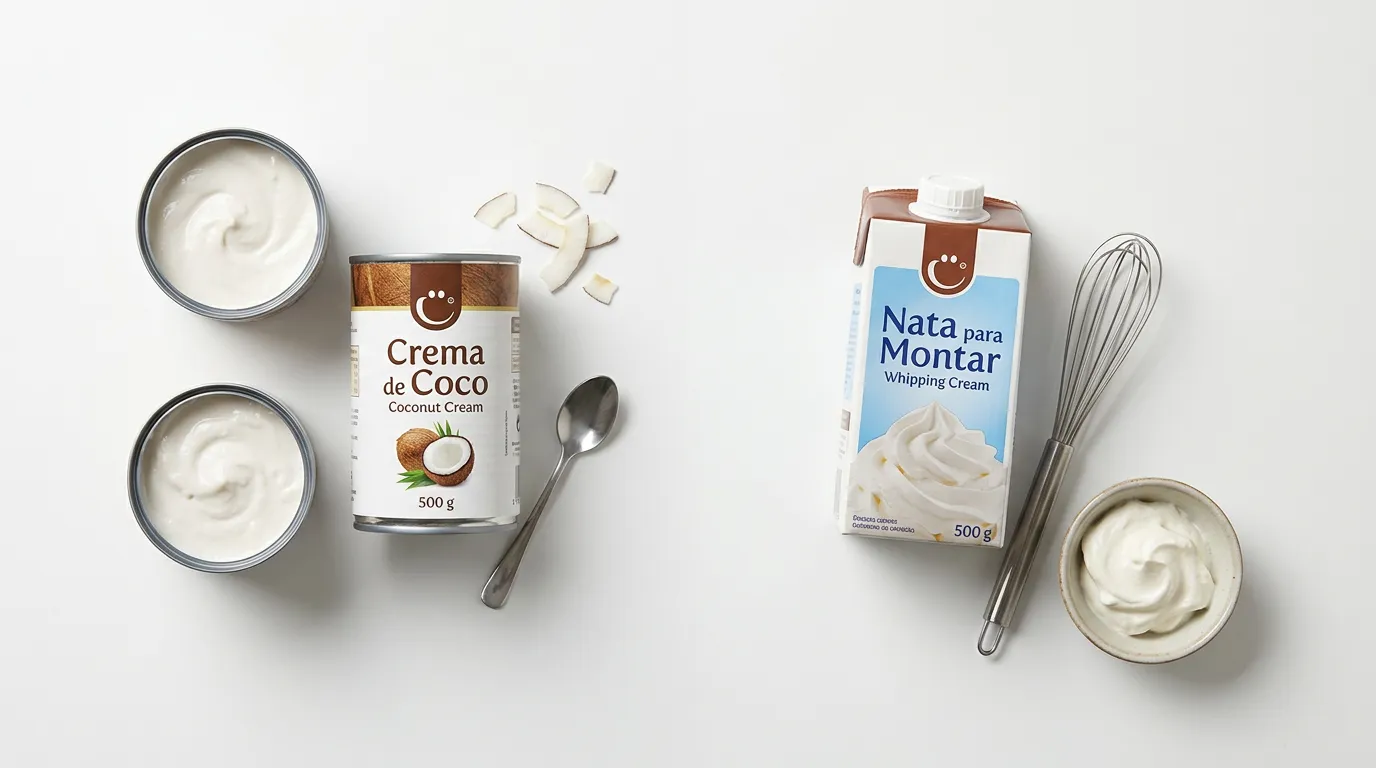 Crema de Coco → Nata para Montar