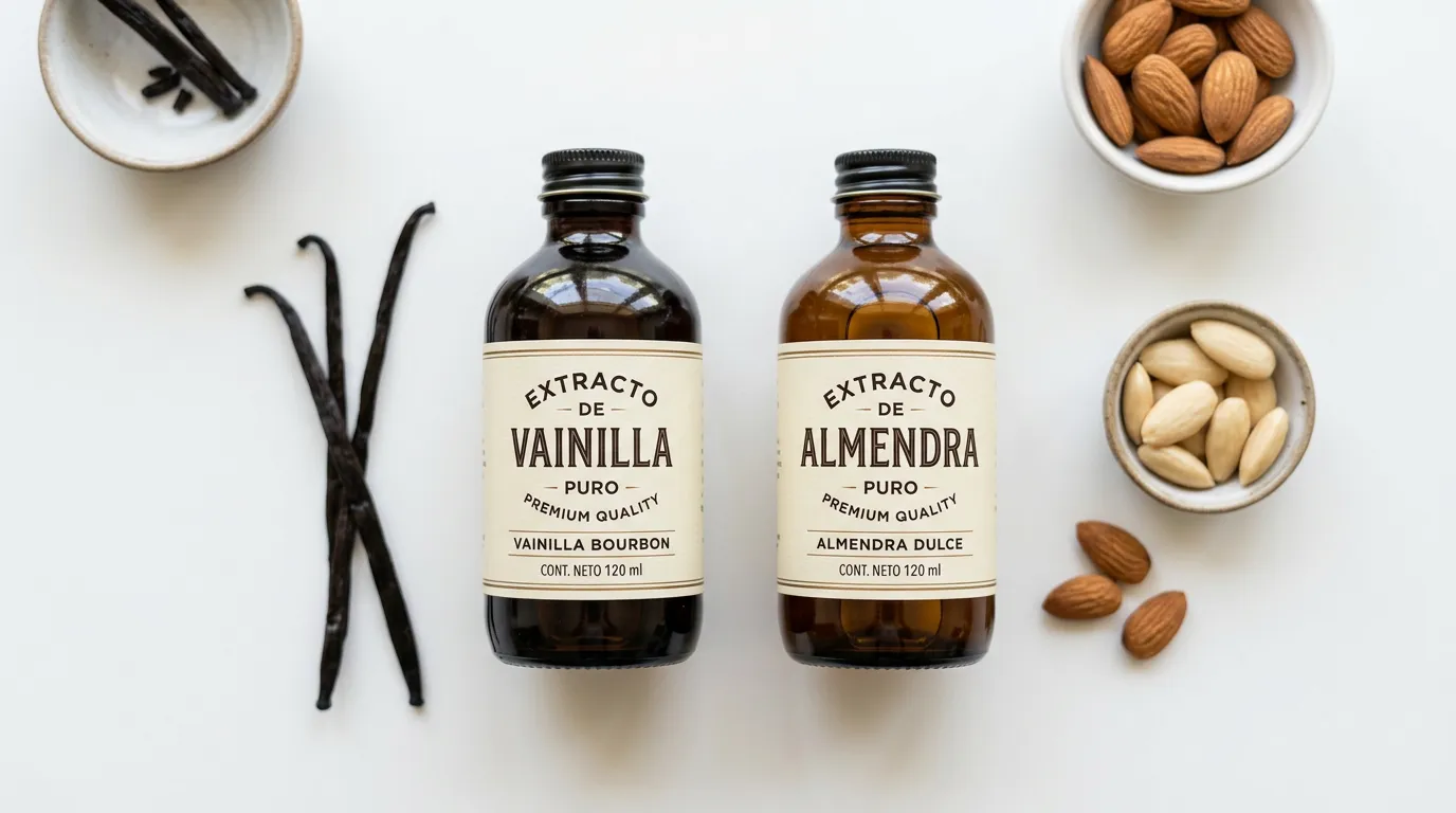 Extracto de Vainilla → Extracto de Almendra