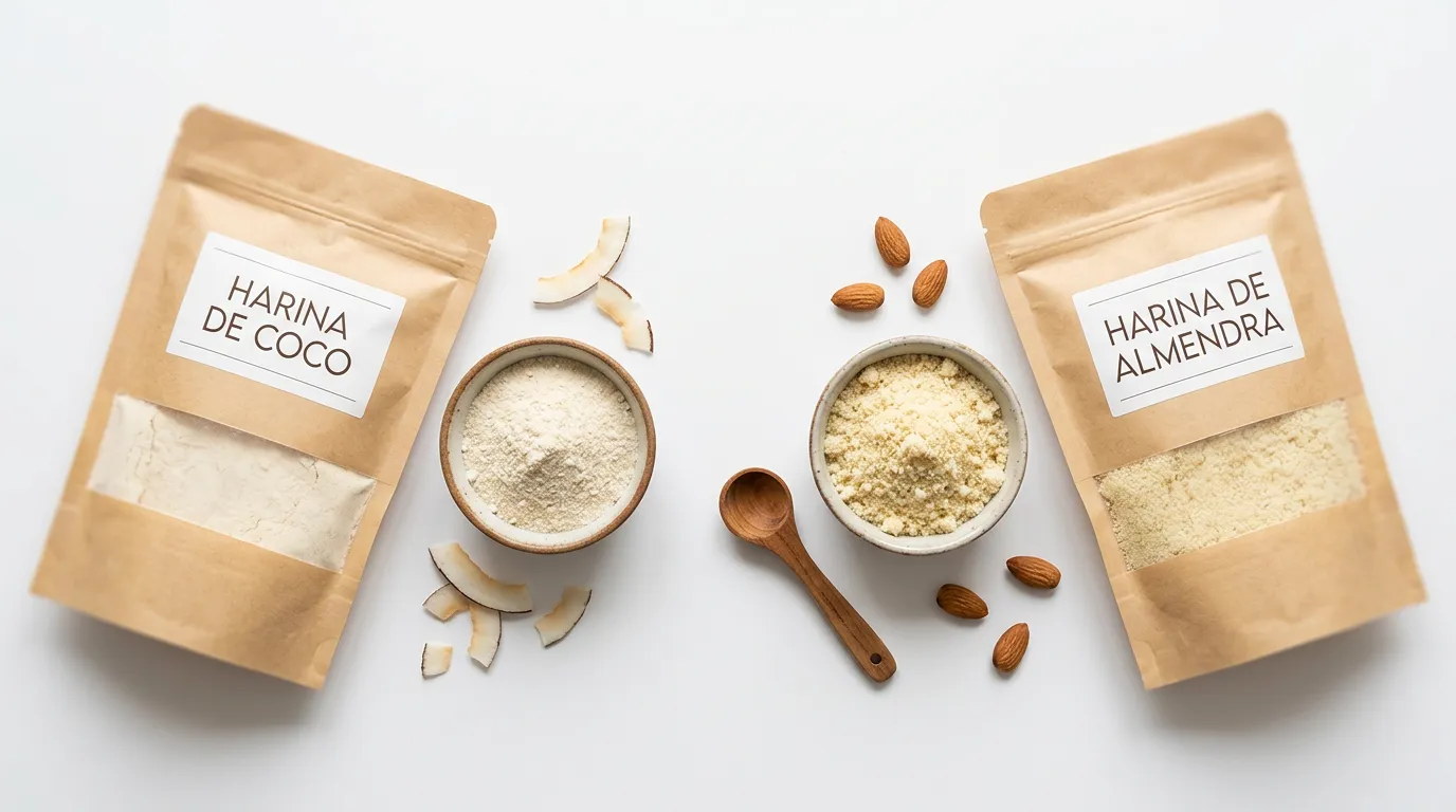 Harina de Coco → Harina de Almendra