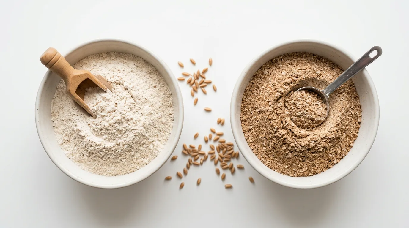 Harina de Espelta → Harina Integral de Trigo