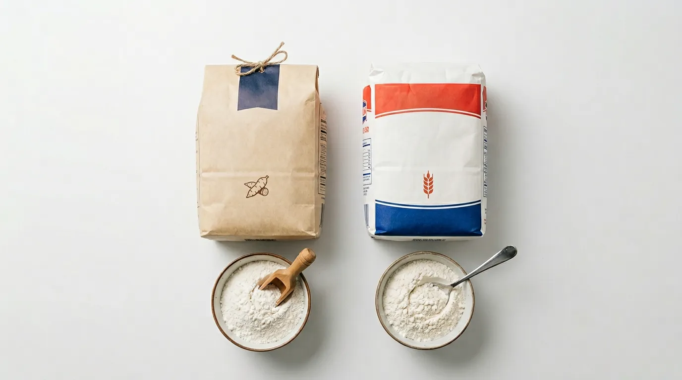 Harina de Yuca → Harina de Trigo