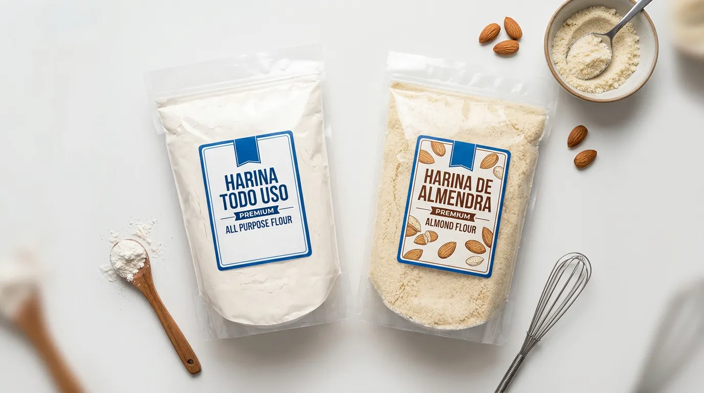 Harina de Trigo → Harina de Almendra
