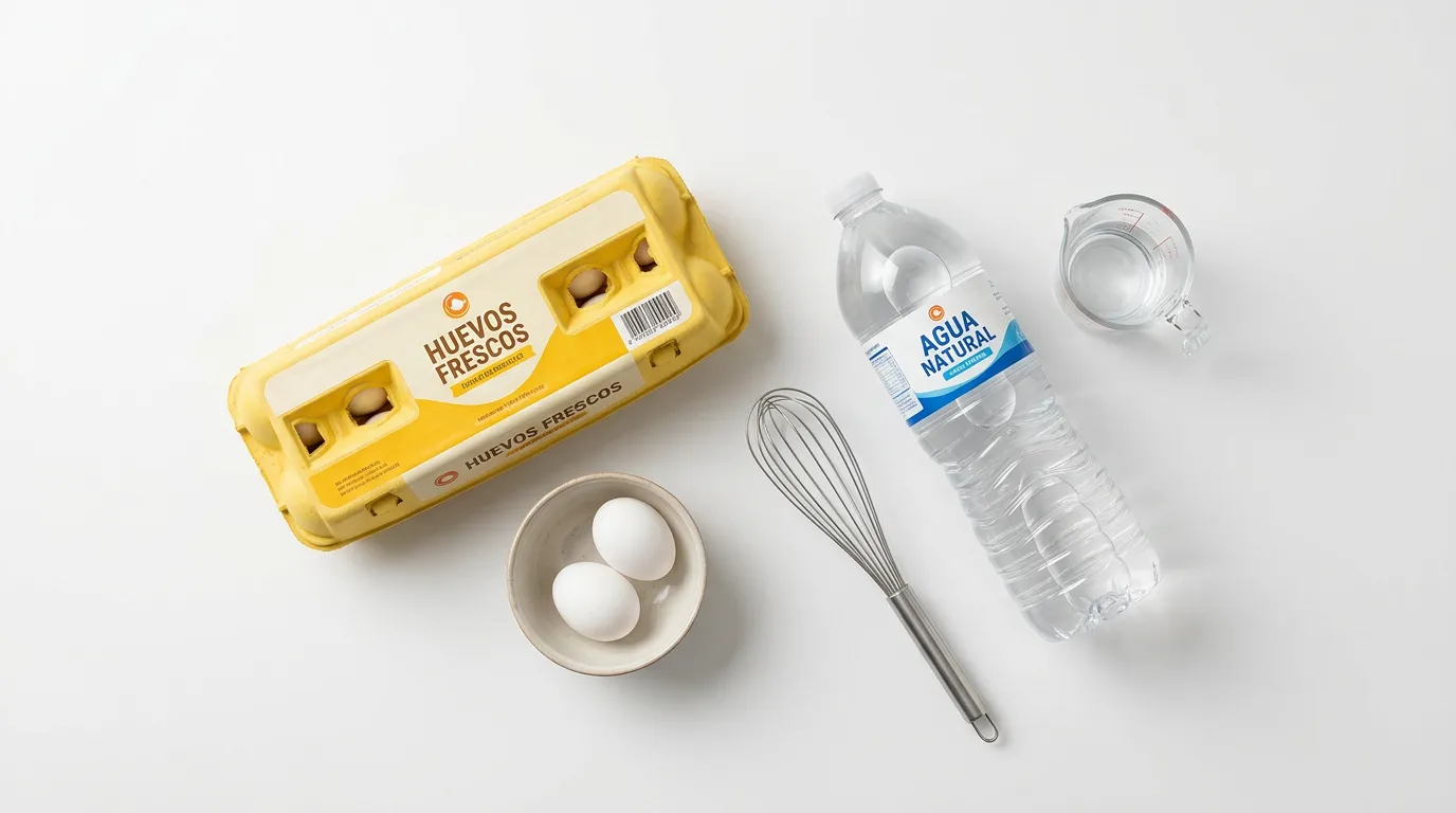 Huevos → Agua