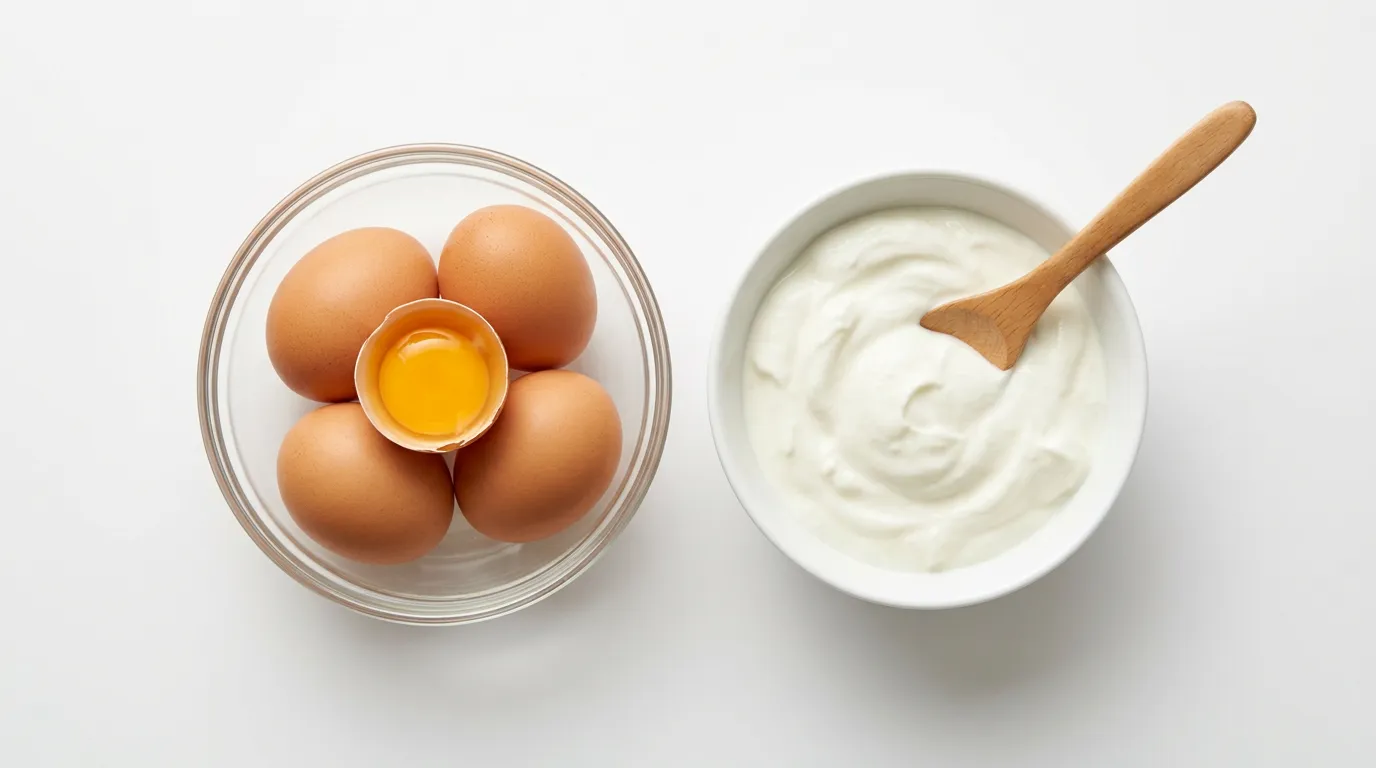 Huevos → Yogur Griego