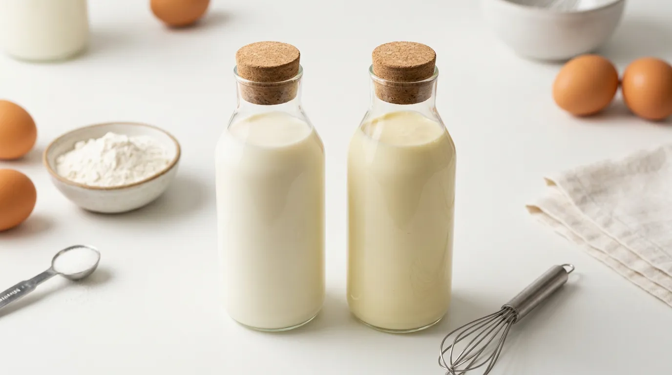 Leche Mitad y Mitad → Nata para Montar