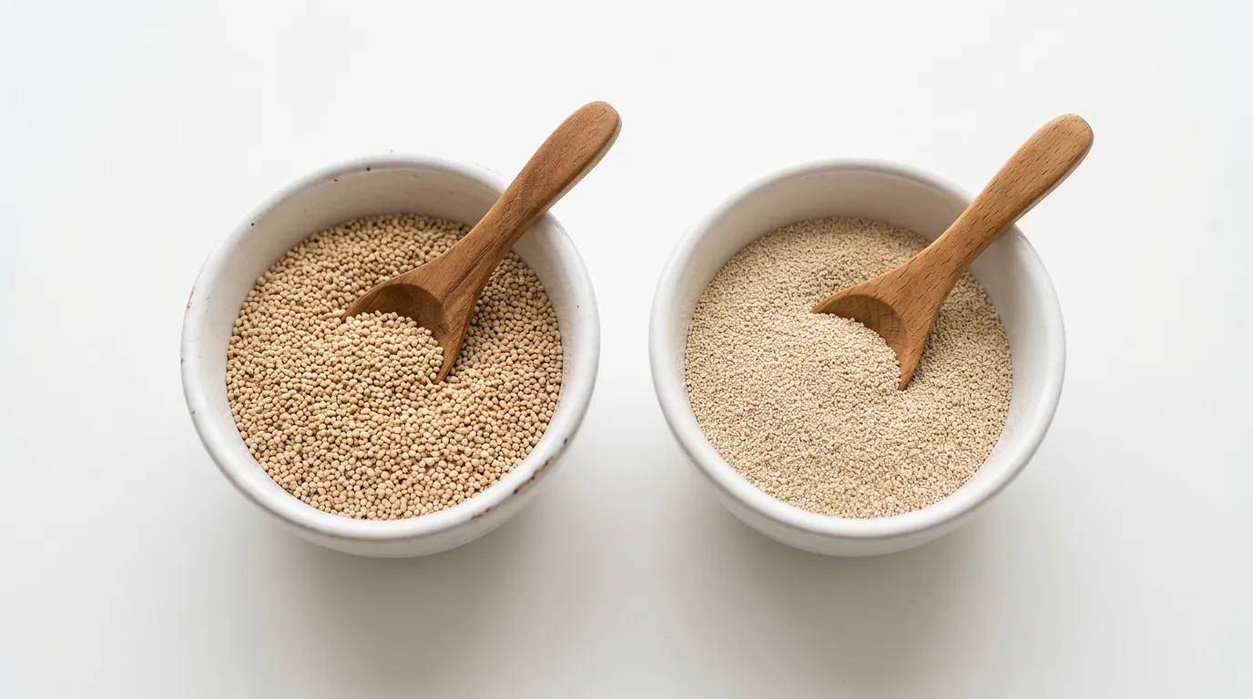 Levadura Seca Activa → Levadura Instantánea