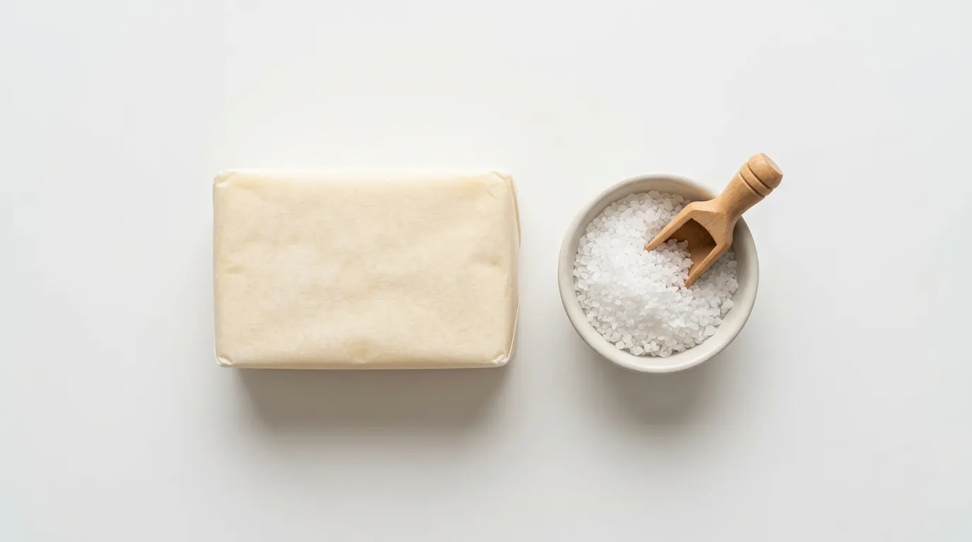 Mantequilla con Sal → Manteca Vegetal y Sal