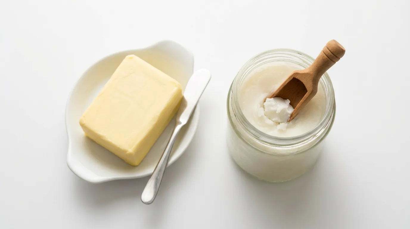 Mantequilla sin Sal → Aceite de Coco