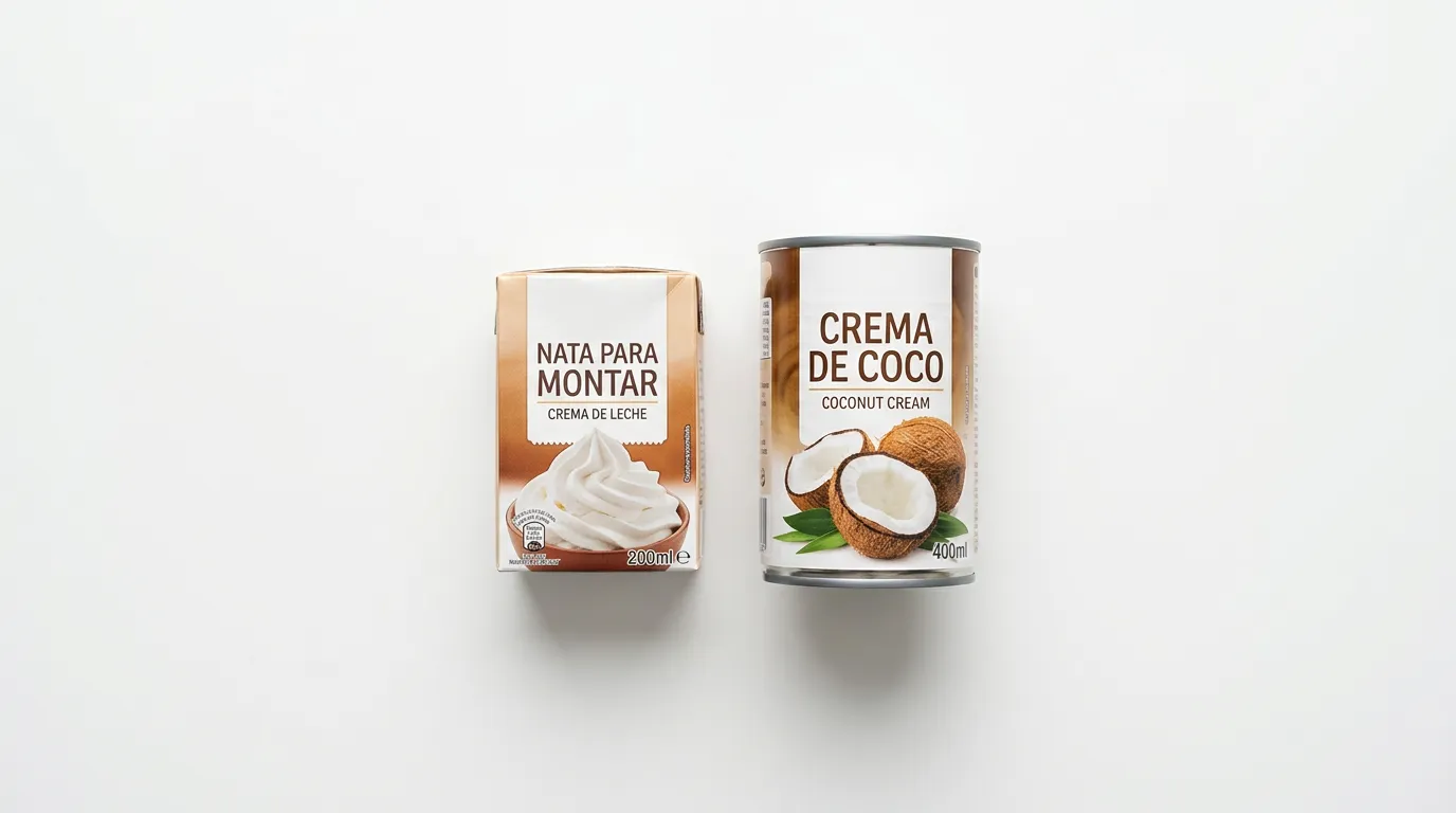 Nata para Montar → Crema de Coco