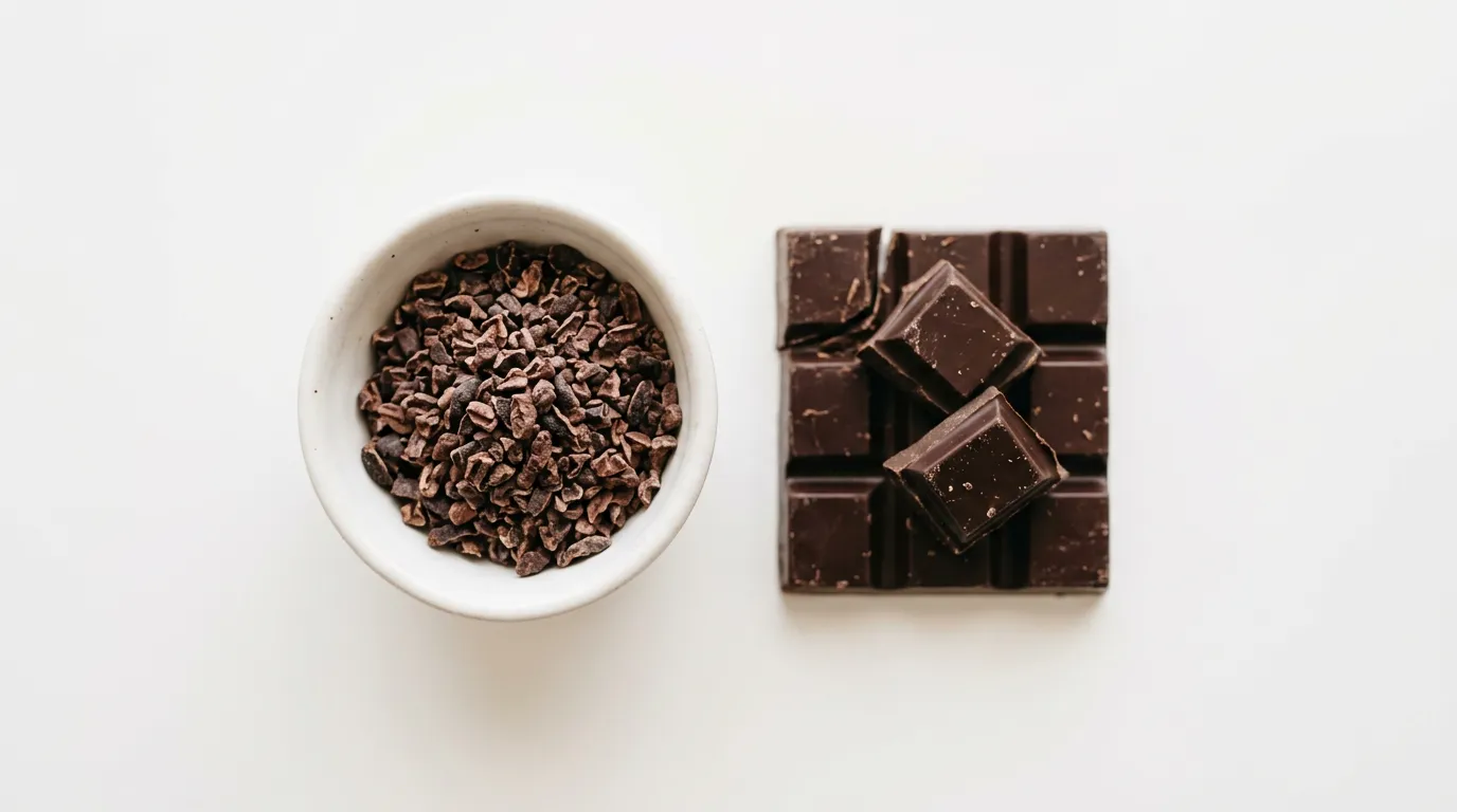 Nibs de Cacao → Chocolate Negro