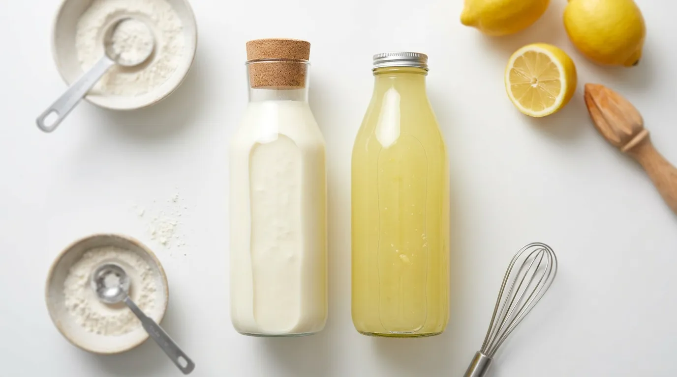 Suero de Leche → Zumo de Limón