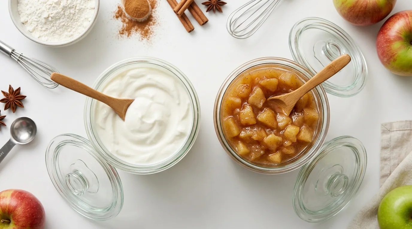 Yogur Griego → Compota de Manzana